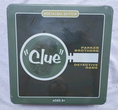 Clue Cluedo Board game 1963 USA Nostalgia Edition in Metal Tin BRAND NEW SEALED  - Image 1 of 3