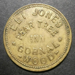 Pub token - Pear Tree Inn 1½d Gornal Wood - three-halfpence Staffordshire 26.2mm - Picture 1 of 2