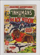 Amazing Adventures #7 Fn- Inhumans, Black Widow, Neal Adams (1971) Comic Book