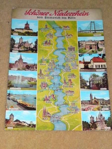 MAP POSTCARD UNUSED - SCHONER NIEDERRHEIN GERMANY - Foto 1 di 1