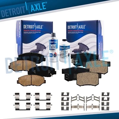 2.4L Front Rear Ceramic Brake Pads Kit for 2003 2004 2005 2006 2007 Honda Accord - Image 1 of 4