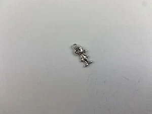 Boy Charm Metal Jewelry Making Bracelet Charm 3D Gray - Picture 1 of 3