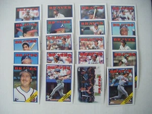 Topps 1988 ATLANTA BRAVES Team Set - Picture 1 of 2