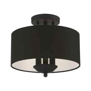 Lighting, 43441-04, Bainbridge, Semi-Flush, Black - Picture 1 of 5