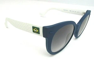 Gafas de sol Havaianas Noronha 0QMB marco azul blanco gris lentes y estuche blando NUEVAS - Imagen 1 de 8