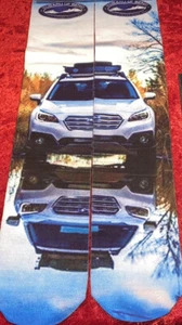 New Bend Oregon Subaru Outback Socks  Adult 6-13 One Pair Unisex - Picture 1 of 4