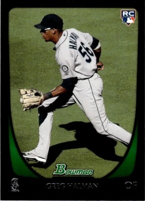 2011 Bowman Greg Halman Rookie Seattle Mariners #198 - Image 1 of 2