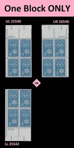 US 1146 VIII Olympic Winter Games 4c plate block 4 MNH 1960 - Picture 1 of 1