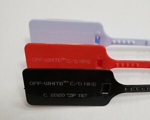 FAST SHIPPING "The Ten" ZIP TIE TAG Blue Black Red Replacement x Off-White