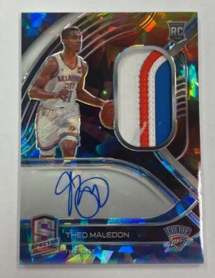 Theo Maledon Thunder 2020-21 Spectra No.212 #23/35 Autograph Relic Rookie Card - Image 1 of 2
