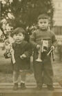 #35374 THESSALONIKI 1.1.1949. Girl & boy (doll & music toys / presents). Photo