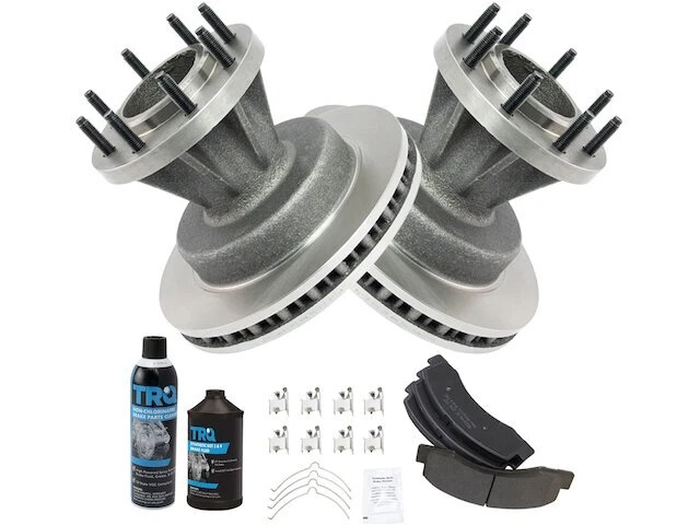 Kit de pastillas de freno delanteras y rotor TRQ 65MX15J para Ford F350 Super Duty 1999-2002 Foto 1 de 1