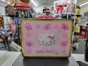 Vintage Hello Kitty Multicolored Metal Lunch Box.  Used Condition. Unbranded - Picture 1 of 11