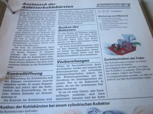 Auto 1x1 Analog Technik Elektrik AE 47,48 Anlasser Kohlebürsten tauschen - Picture 1 of 2