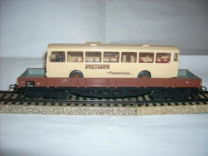 Märklin Güterwagen beladen mit Bus - der DB - 4 achsig-gebraucht- ohne OVP-Ep.IV - Bild 1 von 12