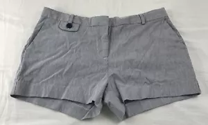 Women's Old Navy Blue and White Pinstriped Shorts, Stretch, Size 4 - Picture 1 of 11