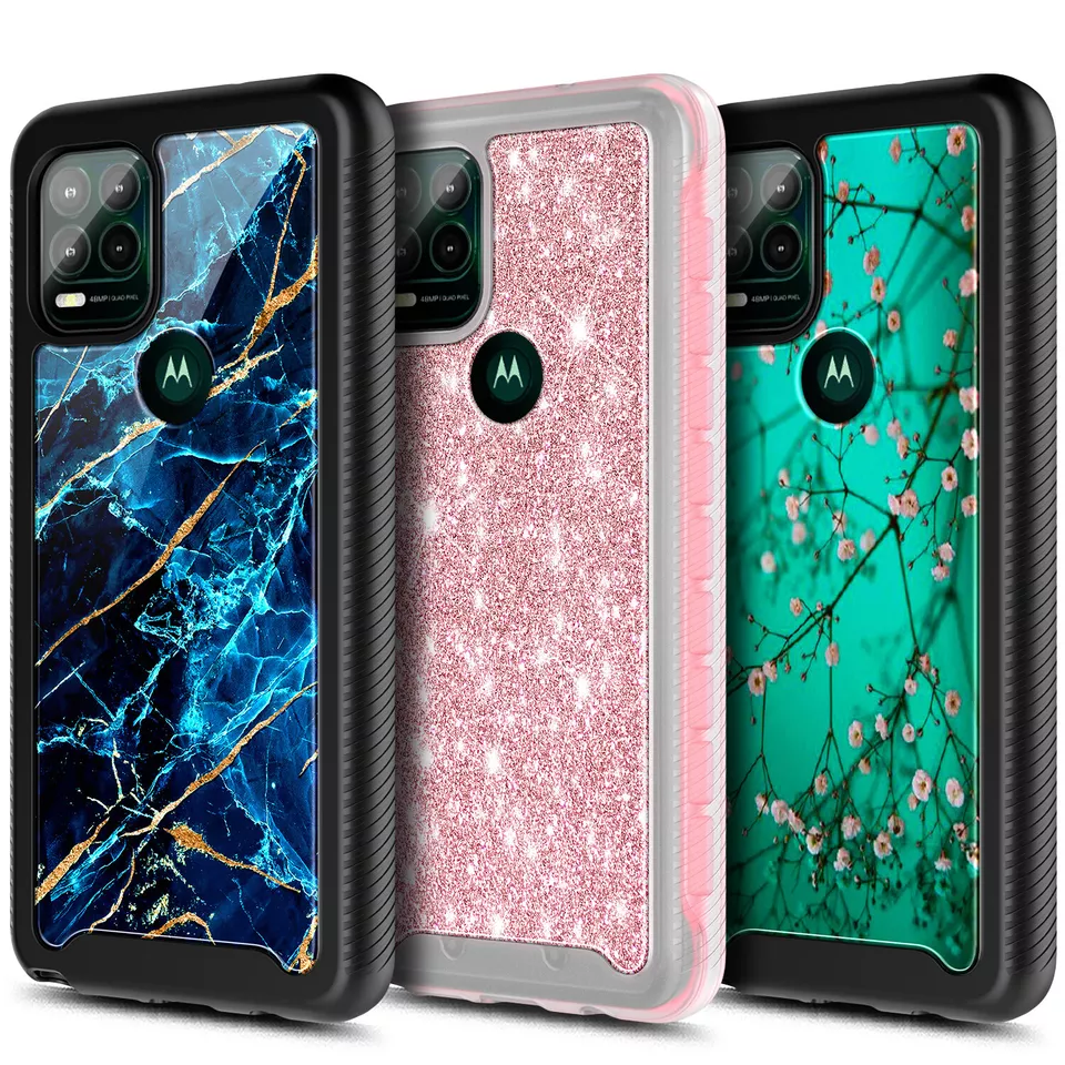 NAGEBEE For Motorola Moto g stylus 5G 2021 Case, Built-In Screen Protector Phone Cover