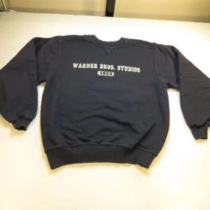 VINTAGE JERZEES WARNER BROS. STUDIOS CREWNECK PULLOVER SWEATSHIRT Herren S Blau  - Bild 1 von 3