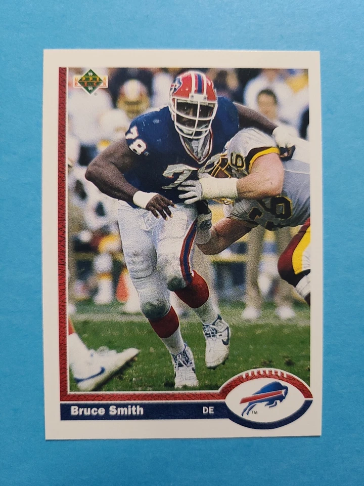 BRUCE SMITH 1991 UPPER DECK FOOTBALL CARD # 174 F4345 - Image 1 of 1