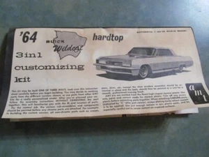 1964 Buick Wildcat AMT Modellauto Anleitung - Bild 1 von 1