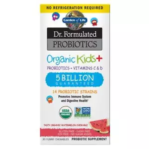 Garden of Life Dr. Formulierte Probiotika Bio Kinder + Wassermelone 30 kaubar - Bild 1 von 2