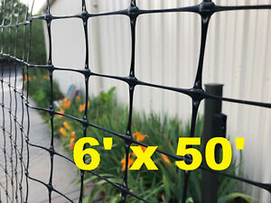 STRONG Garden Fencing 6' x 50' Black Garden protection FREE SHIPPING