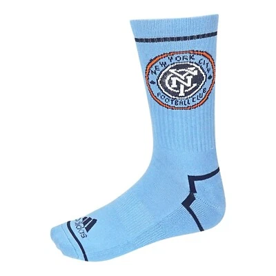 New York City FC MLS adidas Men's Sky Blue Crew Socks - Image 1 of 2