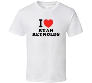 I Heart Ryan Reynolds Action Filmstar Schauspieler Fan T-Shirt - Bild 1 von 2