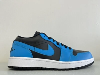 Nike Air Jordan 1 Low Laser Azul Negro Blanco 553558-410 Talla 9 Foto 1 de 4