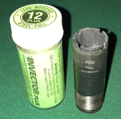 BUEN INVECTOR BROWNING USADO PLUS 12 GA. ESCOPETA PLOMO ACERO MODIFICADO ESTRANGULADOR COMPLETO Foto 1 de 2