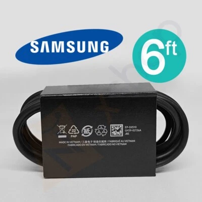 原装 Samsung DX510 6FT(1.8m) 5AMP 100Watt 超快 USB-C 转 USB-C 电缆 — 第 1/4 张图片