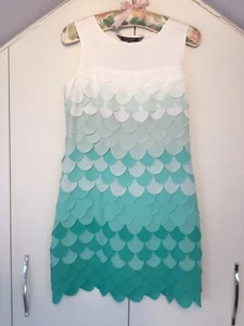 Principles by BEN de LISI aqua shift dress size 10 - Picture 1 of 7