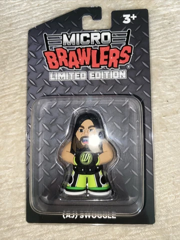AJ Swoggle Micro Brawlers Pro Wrestling Crate Exclusive Figure AEW Cover