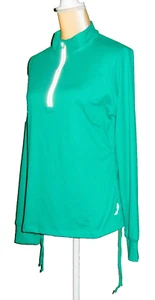 Exertex Jacket ~ Womens XL ~ 3/4 Zip ~ Long Sleeve ~ Teal Green - Picture 1 of 15