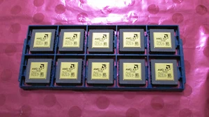 Raro Nuevo Lote de 10 Bandejas AMD-K5 PR133ABR CPU/Procesador Dorado Superior/Inferior/Pines sin Chatarra - Imagen 1 de 7