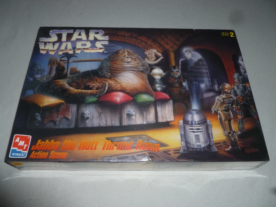 AMT ERTL 8262 Star Wars Jabba The Hutt Throne Room Model Kit 1995