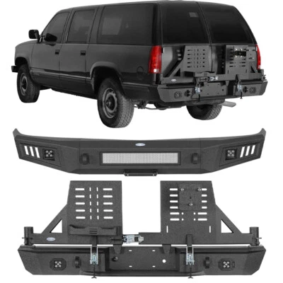 FOR 92-99 CHEVY SUBURBAN TAHOE GMC YUKON FRONT REAR BUMPER W/SPARE TIRE CARRIE  - Image 1 of 4