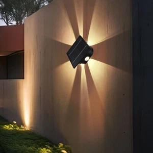 Außenleuchte Wandlampe Solarlampe Hofleuchte Terrassenlampe Tageslicht LED - Bild 1 von 9