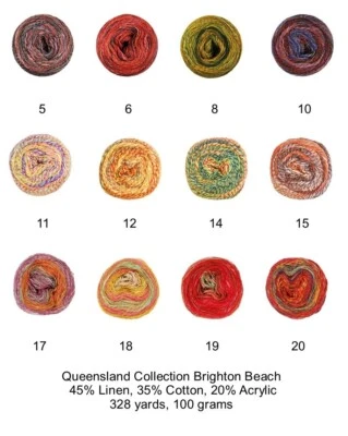 Clearance: Brighton Beach Yarn from Queensland Collection:11 种颜色可选 — 第 1/4 张图片