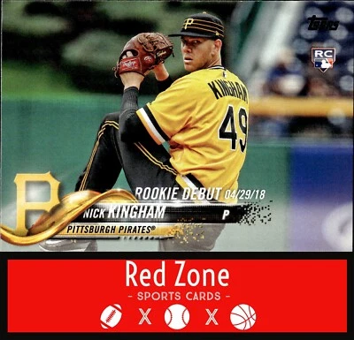 2018 Topps Update - #US9 Nick Kingham NM Set Break. - Image 1 of 2