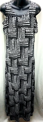 Maxi Vestido Design History Pequeño S Negro Blanco Hombro Frío Scoop Elástico Nuevo Foto 1 de 4