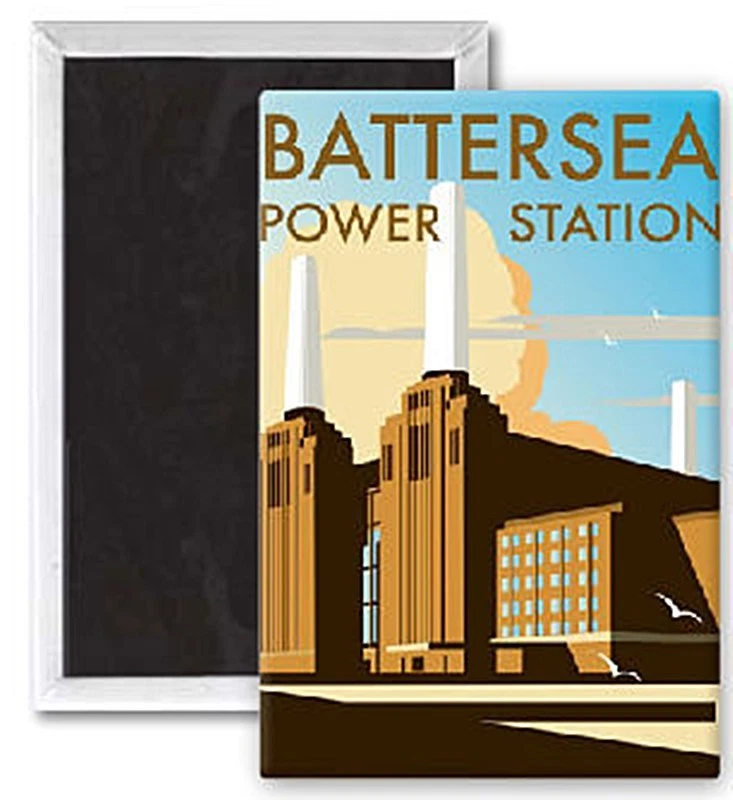 Battersea Power Station by Dave Thompson fridge magnet
