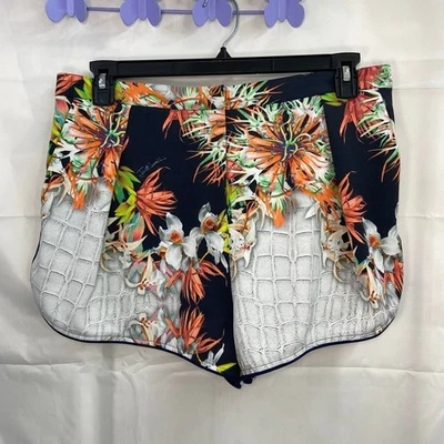 Just Cavalli Mujer Multicolor Elástico Floral Bolsillo Artístico Pantalones Cortos Informales 12 Foto 1 de 4