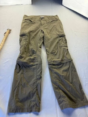 REI Pants Womens Size 10P Green Cargo Pocket Convertible Hiking Camping Outdoor - Image 1 of 4