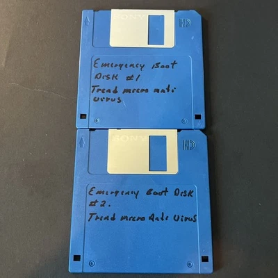 Vintage Trend Micro Antivirus Emergency Book Disk 1 And 2 Untested Contents - Image 1 of 2