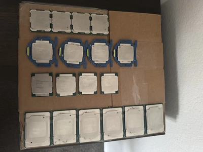 Intel Xeon CPU LOT | 4 E5-2620v4 | 4 E5-2623v3 | 4 E5-2637v3 | 6 Silver 4108 - Image 1 of 4