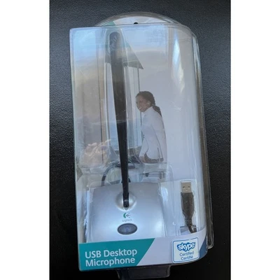 Microfone Logitech USB desktop 980186-0403 NOVO EM FOLHA LACRADO - Imagem 1 de 4