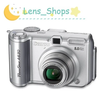 Canon PowerShot A630 Digital Camera 8MP 4X Optical Zoom Audio Recording Silver - Image 1 of 4