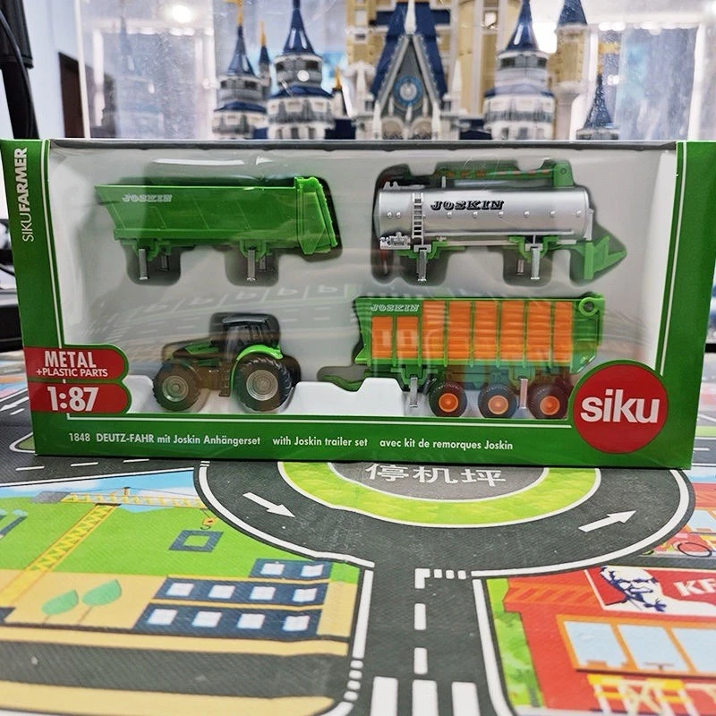 SIKU 1848 1:87 Deutz-Fahr Tractor Joskin Trailer Set - Metal Collectible Boxed - Image 1 of 4