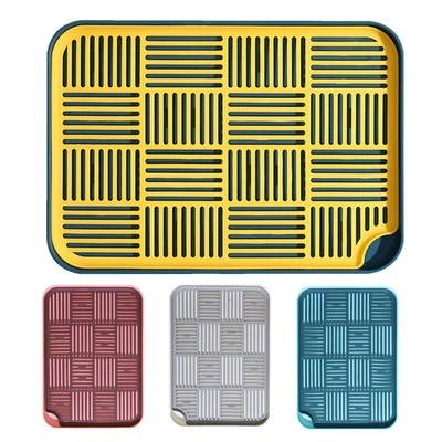 Bandeja de estante para platos de cocina de doble capa y estante de secado de tazas resistente Foto 1 de 4